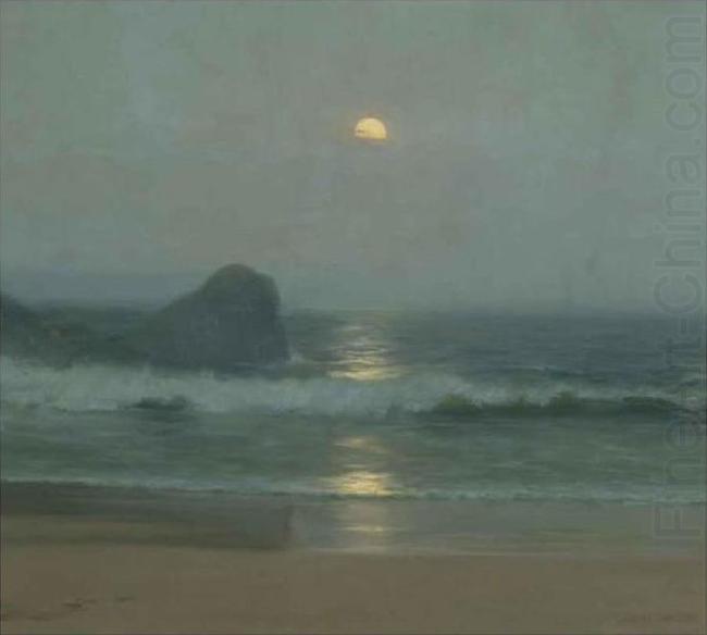 Lionel Walden Moonlight Over the Coast china oil painting image